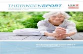 Bildungsprogramm 2017 - Landessportbund Thüringen · PDF file Bildungsprogramm 2017 des Landessportbundes Thüringen e.V. Landessportbund Thüringen e.V. Haus des Thüringer Sports