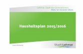 Haushaltplan 2015 und 2016 - Lohmar · 2017-03-27 · 2015 2016 § 6 DieSteuersätzefürdieGemeindesteuernwerdenfürdieHaushaltsjahre2015und2016durcheinebesondereHebesatzsatzungderStadtLohmarwiefolgt