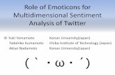 Role of Emoticons for Multidimensional Sentiment Analysis ...€¦ · Role of Emoticons for Multidimensional Sentiment Analysis of Twitter . Background 1 •Nowadays, many people