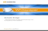 GBS Whitepaper Bridge de › wp-content › uploads › 2019 › 12 › ... · 5 4 Optimierung von Geschäftsprozessen iQ.Suite Bridge spielt in der Konzeption des E-Mail-Managements