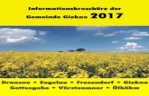 Informationsbroschüre der Gemeinde Giekau 2017 › app › download › 6063637 › TK2015.pdf · 2 Seite Deckblattfoto Michael Köhrer 1 Inhaltsverzeichnis 2 Grußwort des Bürgermeisters