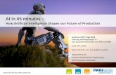 AI in 45 minutes - Cybernetics Lab · Deep learning The age of deep learning (deep neural networks)! ^Today, computers are beginning to be able to generate human-like insights into