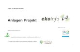 Anlagen Projekt - DBU · 2018-11-08 · 31882 / 01 Projekt Eko Info Anlagen Projekt Gefördert durch Ein Kooperationsprojekt von: ... Green calendar, Green news from the world, Ecology