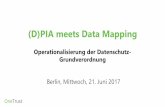 (D)PIA meets Data Mapping 2017-07-13آ  (D)PIA meets Data Mapping Operationalisierung der Datenschutz-Grundverordnung