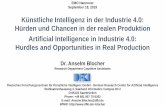 Künstliche Intelligenz in der Industrie 4.0: Hürden und Chancen in … · 2019-09-30 · Research Department Cognitive Assistants EMO Hannover September 18, ... data from ERP- and