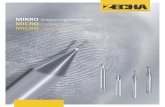 MIKRO Zerspanungswerkzeuge MICRO Cutting tools MICRO … · 2019-06-04 · MIKRO Zerspanungswerkzeuge MICRO Cutting tools MICRO Outils de coupe. ... ping customised tools for particular
