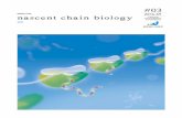 NEWSLETTER nascent chain biology...nascent chain biology NEWSLETTER 2016年09月 発行 平成27年度 第2回班会議 平成˜˚年度第2回班会議を˛˛月˛˝日（金）から˜泊˝日で開催いたします。計画班と公募班が一同に会する最初の班会