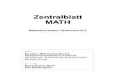 Zentralblatt MATH - 出现意外错误！sxzz.whu.edu.cn › uploadfile › file › msc2010.pdf · Mathematics Subject Classiﬁcation 2010 Zentralblatt MATH Overview 00 General