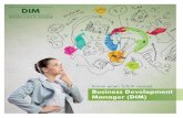 Business Development Manager (DIM) · 2 Gestalten Sie aktiv die Zukunft Ihres Unternehmens. Inhalt S.2Vorwort S.3 Business Development Manager (DIM) S.4 Die 21 Module S.8 Die Referenten