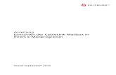 Anleitung Einrichten der CableLink Mailbox in Ihrem E ... · E-Mail-Adresse finden Sie in den Unterlagen, die Sie von der Salzburg AG erhalten haben (Erstmailbox). Weitere E-Mail