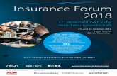 Insurance Forum 2018 · Chief Development Officer Cyber Solutions, Aon Schweiz AG Stephan Karpischek, Geschäftsführer, Etherisc Kai-Nicolas Kunze, CEO, Lings Paul Meeusen, CEO,