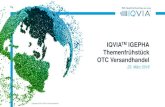 IGEPHA Themenfrأ¼hstأ¼ck OTC Versandhandel Top 10 OTC-Hersteller, Kalenderjahr 2017 Quelle: IQVIA ...