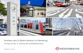 Ausbau des U-Bahn-Netzes in Hamburg · unterstützt die Luftreinhaltung verbessert die Attraktivität urbanen Wohnens . HOCHBAHN • 29.10.2014 • Folie 2 Die Fahrgastzahlen im HVV