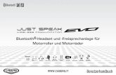 Bluetooth®-Headset und -Freisprechanlage für Motorroller ...€¦ · JUST SPEAK EVO 7 D Hinweis: 1. Das USB-Lade- und Datenkabel wird auch für die Aktualisierung der Firmware des