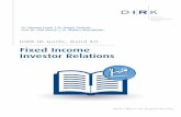Fixed Income Investor Relations - DIRK...Investor Relations“, Band XII, herauszugeben, um so auf die vielfältigen Veränderungen im Bereich Fixed Income und die davon ausgelösten