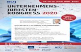 UNTERNEHMENS- JURISTEN- KONGRESS 2020 › WebRoot › Store › Shops › Fachmedien › ... · 2019-12-09 · Dr. Peter Schichl PROGRAMM 8.30 Uhr Check-In und Begrüßungskaffee