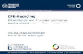 CFK-Recycling - IG KURIS ... Wachstum 9,5 15 5,5 >> 20 [ % ] Luftfahrt Hoch-, Tief- & Brückenbau Energie & Automobil Anlagen- & Machinenbau Excellence in Lightweight Design Die Carbon