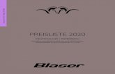 PREISLISTE 2020 · 1 day ago · Preisliste Deutschland / Österreich 2020 · gültig ab 01.01.2020 · Au˜age 2 (07/2020) Änderungen und Irrtümer vorbehalten. Abgabe von Wa en