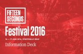 Festival 2016 - Fifteen Seconds › downloads › Fifteen... · Tim Leberecht Bestselling Author The Business Romantic Joey Marburger Director of New Experiences The Washington Post