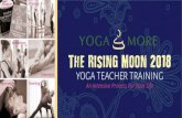 Wisdom Meditation The Rising Moon 2018 - Yoga & More · Rishikesh, Pushkar und Kulumanari ... • Seit 1999 unterrichtet sie Vinyasa Yoga Flow, Yoga für Schwangere, Yoga für Frauen