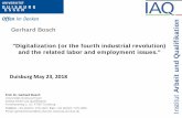 Arbeit und Qualifikation - Aktuelles aus dem IAQ2018/05/23  · Structure of presentation 1. The high-Tech Strategy of Germany 2. Impact on employment 3. Pro-active trade union policy