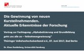 Die Gewinnung von neuen Kursteilnehmenden. Aktuelle ... › wp-content › uploads › 2017 › 06 › ... · Thüringer Volkshochschulverband e.V., 07. Juni 2017, Bad Berka . Dr.