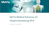 MeVis Medical Solutions AG Hauptversammlung 2014...21 Wettbewerbsvorteile •Starke klinische Kompetenz •Partnernetzwerk •Systemintegration •Technologische Führerschaft Prototyping