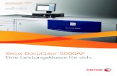 Xerox DocuColor 5000AP Eine Leistungsklasse für sich.rige Aufträge rentabel durchzuführen und fördern so das Wachstum Ihres Unternehmens. ColorWorks 500 und 5000 Booklet Maker: