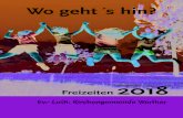 Freizeitprospekt 2018 20 Einzelseiten - juenger Reisen...Anmeldung: Schriftlich ab 01.12.2017 bei: Volker Becker (Jugendreferent) Talbrückenweg 12, 33824 Werther, 0 52 03/ 8 85 57