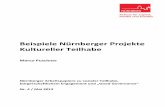 Arbeitspapier Nürnberger Projekte kultureller Teilhabe · Philosophie und Politologie; M.A. und Dr. phil. an der Universität Erlangen-Nürnberg, dort auch Lehr-beauftragter (2001-2004),