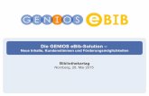 Die GENIOS eBib-Solution · GBI-Genios Deutsche Wirtschaftsdatenbank GmbH | Mai 2015 | 15 5| Beispielkalkulation • Nutzungsgebühren, z.B. für eine Stadt mit 45.000 Einwohnern