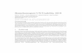 Branchenreport UX/Usability 2018 - German UPA2018/09/07  · User Experience (UX) und Usability. Hierbei werden zum einen Daten bezüglich Aus- und Weiterbildungsmöglichkeiten, Projektschwerpunkten
