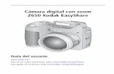 Cámara digital con zoom Z650 Kodak EasyShare › support › pdf › es › manuals › urg...2 Cómo tomar fotografías y grabar vídeos Cómo tomar fotografías NOTA: después de