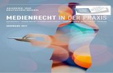 MEDIENRECHT IN DER PRAXIS - Akademie der Deutschen 2017-09-04آ  Rechtsfragen rund um Veranstaltungen,