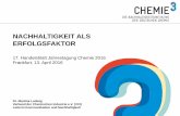 NACHHALTIGKEIT ALS - VCI · 2016-04-13 · Start // Folien // Zurücksetzen Wechsel des Folienlayouts im Menü über: Start // Folien // Layout ... Frankfurt, 13. April 2016 . Folie