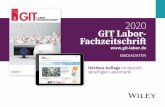 2020 GIT Labor- Fachzeitschrift · 1 day ago · GIT Labor-Fachzeitschrift – Ihr idealer Partner für 2020 und darüber hinaus! Dr. Christina Poggel, Chefredakteurin Verlagsangaben