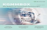 KOMMBOX · 2017-03-16 · KOMMBOX. Das Magazin für kommunale Fachlösungen. Titelthema. Sicherheitsrisiko . Mensch – Was gibt es zu wissen? Ausgabe 1/2017. Produktneuigkeiten.