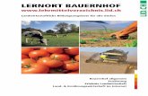 LERNORT BAUERNHOF...Die Schweizer Landwirtschaft in Zahlen Die wichtigsten statistischen Zahlen und Facts zur Schweizer Landwirt-schaft zusammen-gefasst. Herausgegeben vom Bundesamt