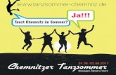Tanzkurse von Discofox bis Swing Die TanzFabrik Chemnitzneu.dietanzfabrik.de/wp-content/uploads/2014/01/TanzSommer2017.… · Orte der Workshops und Partys KS, Brü Tanzschule Köhler-Schimmel,