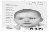 baby monitor SC478 DECT - download.p4c.philips.com · • Undvik kontakt med metallföremål (t.ex.gem,nycklar) mellan ... känsligheten hos mikrofonen på babyenheten. > Ljudnivålamporna