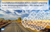 Bert Schulze, SAP Cloud Strategy, SAP AG Essen, 11/2014 Public€¦ · Paradigmenwechsel im Design Mobil und Sozial, zugeschnitten auf den Endanwender ... •Service Management •Ausführung