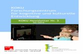 KOKU Forschungszentrum für kognitive und …...Kulturelle Einflüsse auf die Entwicklung Laufzeit: Bis voraussichtlich Dezember 2017 Altersgruppe: 8 -18 Monate Ende Was verstehen