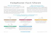 LEBENSZYKLUS SOZIALES UNTERNEHMERTUM · Seite 1 von 9 Zuletzt aktualisiert im uli 2016 Fairphone Fact Sheet Was ist Fairphone? Fairphone ist eine Social Enterprise,die eine Bewegung