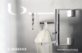 LINDO - bodenschatz.ch€¦ · LINDO Kleiderboy Glashalter, Klarglas Doppelglashalter, Tritanglas unzerbrechlich WC-Papierhalter mit Ablage Badetuchstange, 3-fach, mit beweglichen