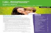Support Matters - Nottinghamshire · 2016-07-28 · Support Matters News, views and information from Support After Adoption Change is all around us as our Service Manager mentions