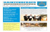 HAINZENBERGER · 2015-12-18 · Nr. 39 - Ausgabe Dezember 2015 An einen Haushalt! Amtliche Mitteilung - Zugestellt durch Post.at Inhalt Reichegger Simon Landessieger Öffnungszeiten