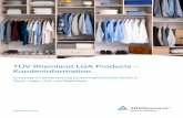 TÜV Rheinland LGA Products – Kundeninformation....gebrauchte Artikel ... die ausschließlich oder teilweise aus Textilien, Naturleder, Pelzen und Häuten hergestellt sind, nicht