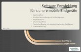 Software Entwicklung für sichere mobile Endgerätes2j6ns4ug.de-02.live-paas.net/wp-content/uploads... · FIRST SCAN Erster Scan der bestehenden Software ERRORS Fehleridentifikation