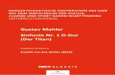 Gustav Mahler Sinfonie Nr. 1 D-Dur (Der Titan) · 2019-12-21 · 1 Gustav Mahler Sinfonie Nr. 1 D-Dur (Der Titan) Do 13.02./Fr 14.02.2020, 20 Uhr 19 Uhr Konzerteinführung Freitag