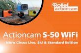 Actioncam S-50 WiFi · Ski edition Dieses Zertifikat bestätigt die Echtheit dieser Rollei Actioncam S-50 WiFi Ski Edition und garantiert die limitierte Auflage von 3000 Stück weltweit.